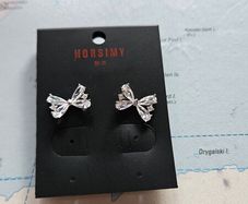 Horsimy Diamante Bow Stud Earring