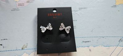 Horsimy Diamante Bow Stud Earring