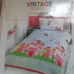Vintage Kids Duvet Cover (NEW) - Fairy Castle