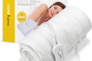 Premium Comfort Single Electric Blanket - Control with 3 Heat Settings, Polyester, White (FREE POSTAGE)
