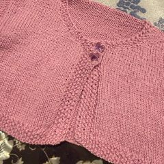 Handknitted Baby Cardigan 0-6 mths