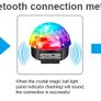 Disco Lights 9 LED Color 12W Disco Ball Sound Activated Party Lights Bluetooth Speaker,7 Modes Stage Par Light Home Room Parties Christmas Karaoke Bar Show Image 2