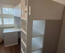Ikea smastad loft bed with desk and 4 drawers