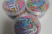 Coloured Paper Clips Tubs