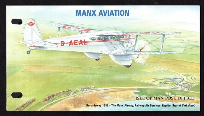 1997 Isle of Man Manx Aviation Commemorative Stamps Presentation Pack