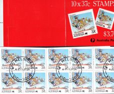 1988 Australia Postal Services Commemorative Stamps Booklet fine used with GPO Melbourne Cancel
