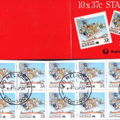 1988 Australia Postal Services Commemorative Stamps Booklet fine used with GPO Melbourne Cancel