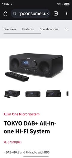 Sharp Tokyo DAB All in one system