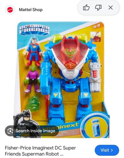 IMAGINEXT Batman Robo Batcave PlaySet with Batman Robot and  Superman Robot
