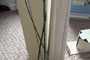 Two unopened Belleek Living vases