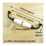 White Ceramic Handles (Brand New) Image 5