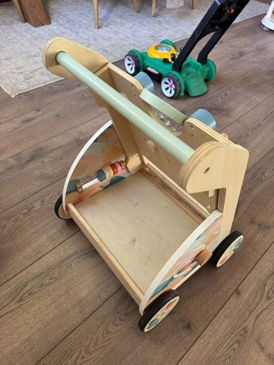 Wooden baby walker