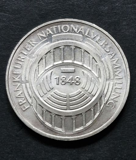 Germany 5  Mark 125th Anniversary - Frankfurt National Assembly Silver coin