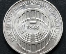 Germany 5  Mark 125th Anniversary - Frankfurt National Assembly Silver coin