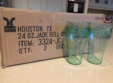 Coca Cola Plastic Glasses Rare