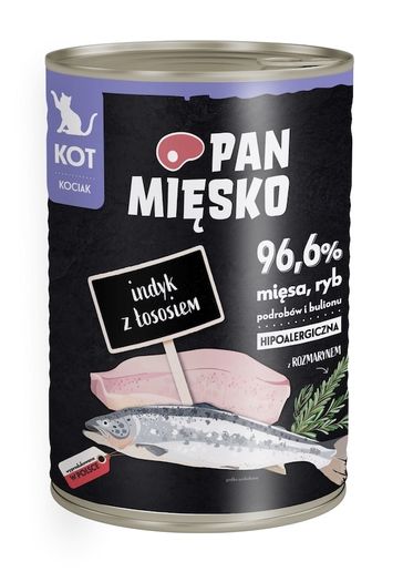 Mr Meaty Wet food for cat Turkey with Salmon 400g (kitten)