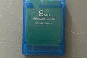 PlayStation 2 PS2 Transparent Blue Memory Card