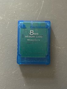 PlayStation 2 PS2 Transparent Blue Memory Card