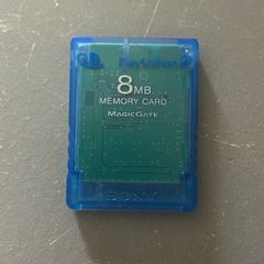 PlayStation 2 PS2 Transparent Blue Memory Card