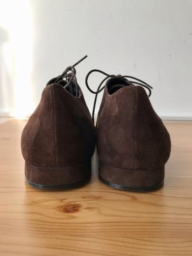 Premoli brown suede lace up shoes new, 8/41