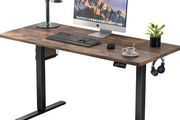 Electric Standing Desk 110x60cm, Height Adjustable Desk with Memory Handset
