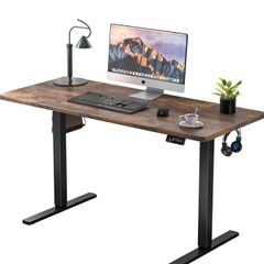 Electric Standing Desk 110x60cm, Height Adjustable Desk with Memory Handset