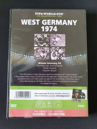 West Germany 1974 Football World Cup DVD Soccer Sports Documentary Review 74