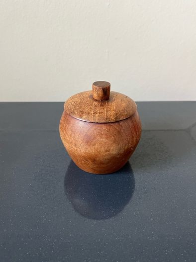 Vintage wooden jar