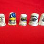 Collection of Souvenir Thimbles  Travel Memorabilia in Display Box Image 3