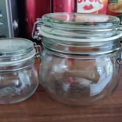 Unused glass jar