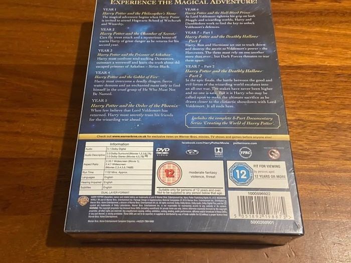 Harry Potter Collection (Complete 8 Film Box Set)