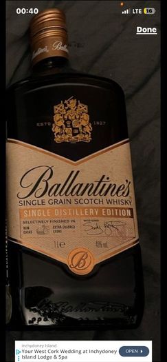 Decorative or collectible empty bottles vodka  whisky, gin, Irish whiskey Connemara whiskey Jameson powers ballantines Johnnie walkers TEELING disaronno Irishman Hennessy Drumshanbo Gunpowder Irish Gin vodka whiskey empty Bottle Jack Daniels Bombay sapphi