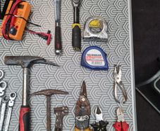 Hand tools and toolbag