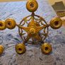 Antique Brass Ceiling Light Fixture Image 2