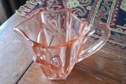Vintage Pink Glass Jug