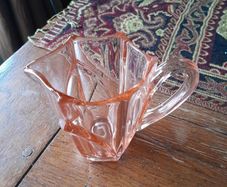 Vintage Pink Glass Jug