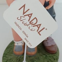 Nadal Studio Golfing Couple Figurine - Handmade Spanish Collectible