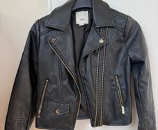 Kids Faux Leather Jacket