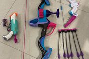 Two NERF Rebelle Bow &amp; Arrow plus 2 Nerf Toy Gun