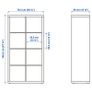 IKEA KALLAX Shelving Unit | 77 x 147cm | Black Image 7