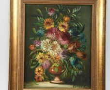 Original antique Corda K. oil painting