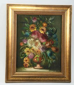 Original antique Corda K. oil painting