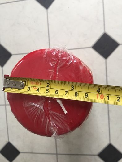 Large bolsius candle and decorative holder