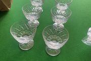6 Crystal dessert bowls