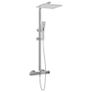 Dual Head Shower Set with Thermostat Stainless Steel Image 3
