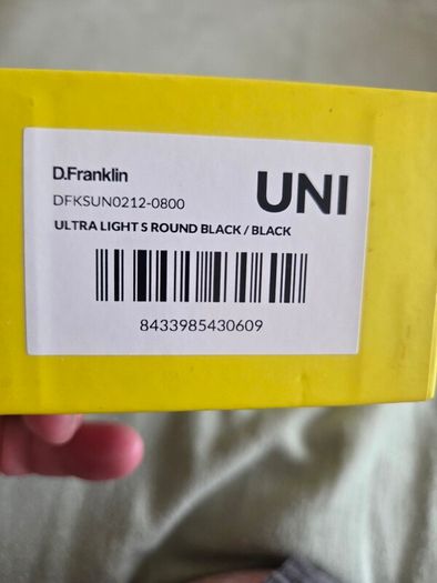 D.Franklin Ultra Light S Round Black / Black Sunglasses