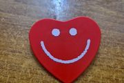 Vintage Healthcare Charity Smiling Heart Brooch