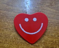 Vintage Healthcare Charity Smiling Heart Brooch
