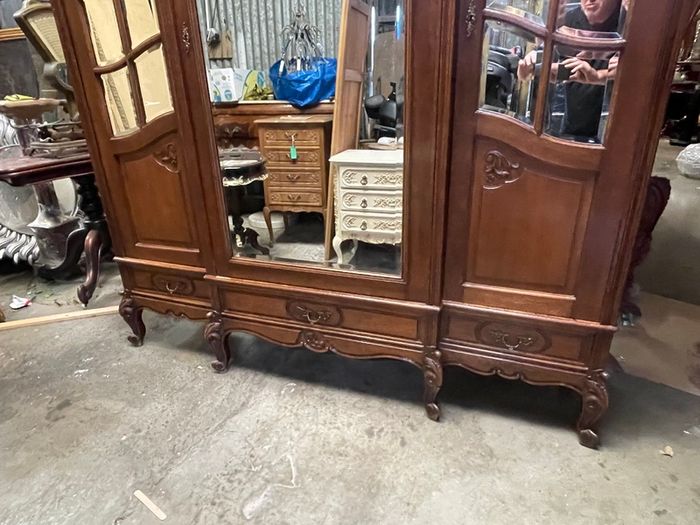 Very nice old large French wardrobe