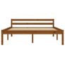 Bed Frame Honey Brown Solid Pine Wood 140x200 cm Image 4